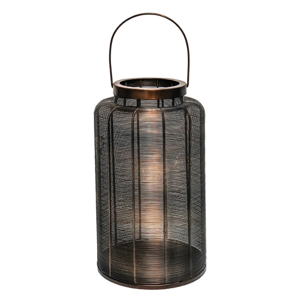 Hampton Copper Woven Metal Lantern Large
