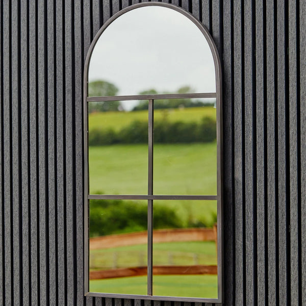 Archway Outdoor Mirror Natural Black