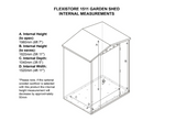 4ft x 5ft Metal Shed