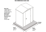 4ft x 5ft Metal Shed