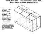 5ft x 11ft Metal Shed (Centurion P1)