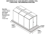 5ft x 11ft Metal Shed (Centurion P1)