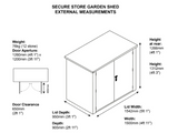 5ft x 3ft Metal Shed (The Secure Store)