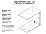 5ft x 3ft Metal Shed (The Secure Store)