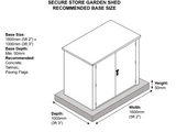 5ft x 3ft Metal Shed (The Secure Store)