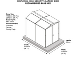5ft x 7ft Metal Shed (The Centurion)