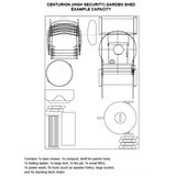 5ft x 7ft Metal Shed (The Centurion)