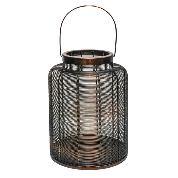 Hampton Copper Woven Metal Lantern Medium