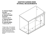 6ft x 3ft Metal Shed (The Addition)