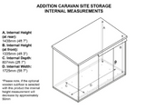 6x3 Caravan Site Storage - (The Addition) - 3 Point Locking