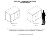 6x3 Caravan Site Storage - (The Addition) - 3 Point Locking