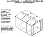 7ft x 11ft Metal Shed (The Gladiator P1)