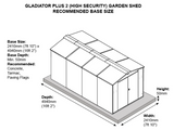 7ft x14ft Metal Shed (The Gladiator P2)