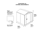 7ft x 5ft Metal Shed
