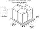 7ft x 7ft Metal Shed (The Gladiator)
