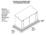 8ft x 4ft Metal Shed (The Access Plus)