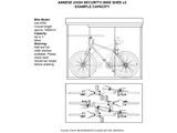 Bike Storage x 3 - Police Approved