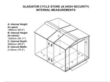 Metal Cycle Store- 8 Bikes