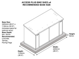 The Access Plus Metal Bike Storage Shed for 29ers - Store 4 bikes