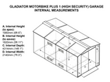Motorcycle Garage Plus 1 - 7ft 4” x 14ft 6”