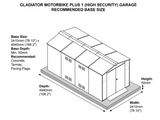 Motorcycle Garage Plus 1 - 7ft 4” x 14ft 6”