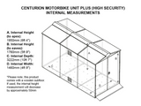 Motorcycle Storage Shed 5ft 2" x 10ft 11"