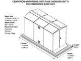 Motorcycle Storage Shed 5ft 2" x 10ft 11"