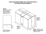 Motorcycle Storage Shed 5ft 2" x 9ft