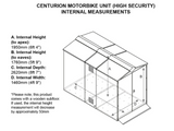 Motorcycle Storage Shed 5ft 2" x 9ft