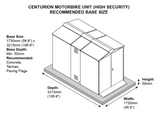 Motorcycle Storage Shed 5ft 2" x 9ft