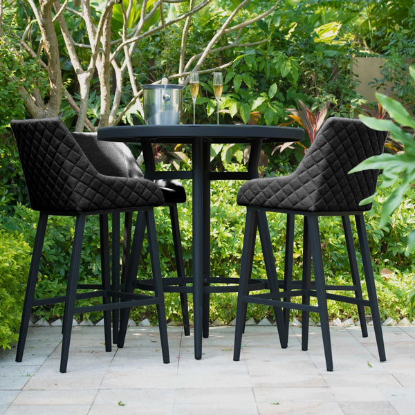 Regal 4 Seat Round Bar Set in Charcoal