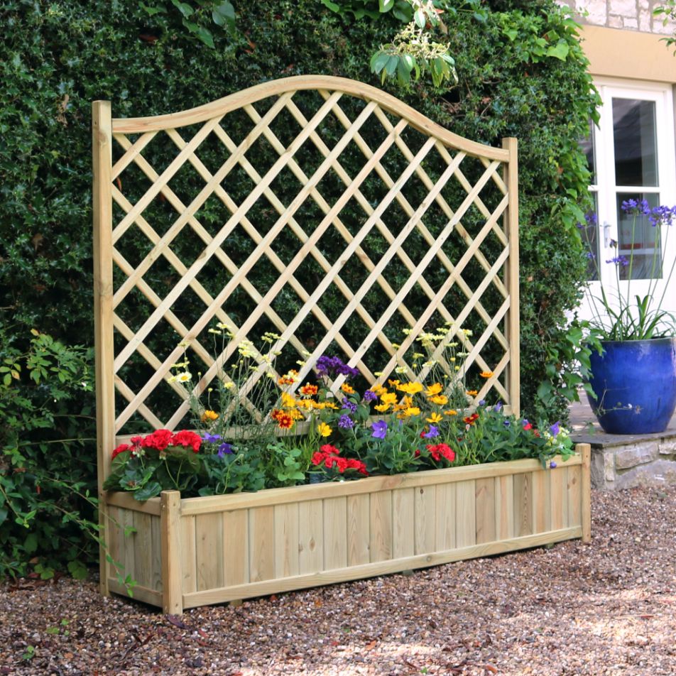 6ft trellis planter York Planter