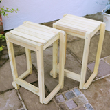 Garden Bar and 2 Stool Set
