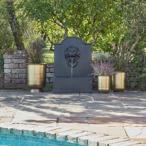 Outdoor Luxury Lion Water Feature Granite