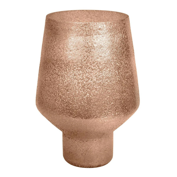 Opulent Tall Curved Metallic Gold Vase