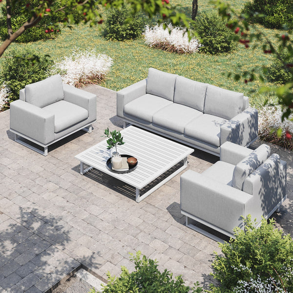 Ethos 2 Seat Sofa Set with Coffee Table in Lead Chine