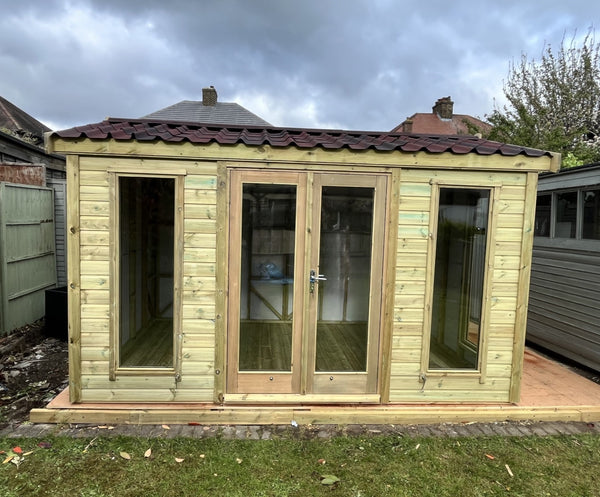 12ft x 8ft Combination Ketton Summerhouse and Shed