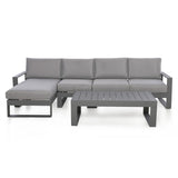 Amalfi Chaise Sofa Set in Grey