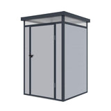 4ft x 4ft Lotus Curo Pent Plastic Shed in Grey