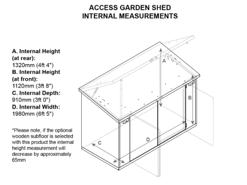 7ft x 4ft Metal Shed (The Access)