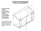 8ft x 4ft Metal Shed (The Access Plus)