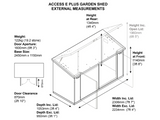 8ft x 4ft Metal Shed (The Access E-Plus)