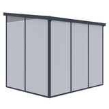 8ft x 6ft Lotus Canto Pent Plastic Shed in Grey