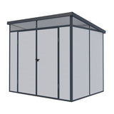 8ft x 6ft Lotus Canto Pent Plastic Shed in Grey