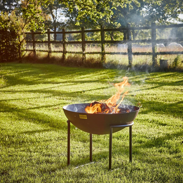 Outdoor XL Cast Iron Fire Pit in Rust