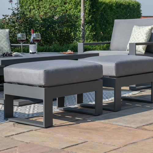Amalfi 2 Seat Sofa Set With Rising Table in Grey