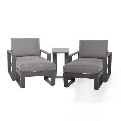 Amalfi 5pc Lounge Set in Grey