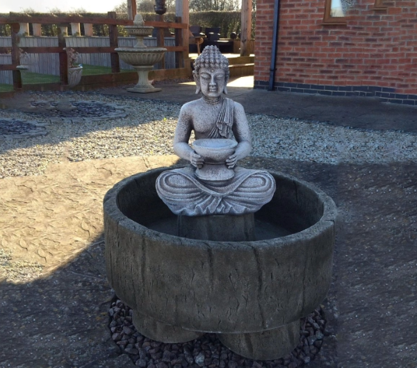Buddha And Bowl Self Contained Fountain