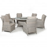 Cotswold Reclining 6 Seat Round Dining Set
