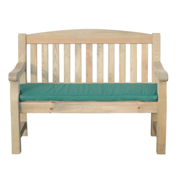 Emily 2 Seater Bench Green Seat Pad